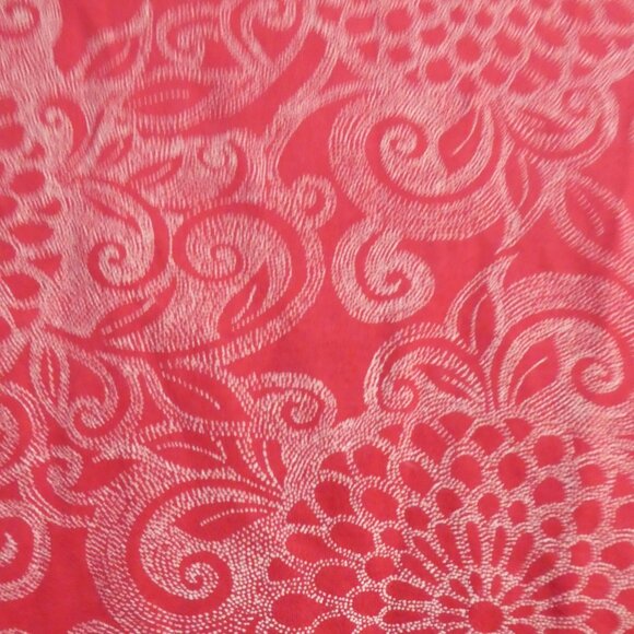 CROFT & BARROW Crewneck | large | Red Floral Short Sleeve Pima Cotton Shirt - Picture 15 of 15